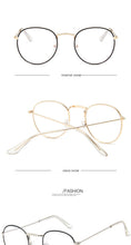 Load image into Gallery viewer, 2022 Glasses Frame Women Luxury Round Eyeglasses Frames Vintage Brand Designer Okulary Blue Light Eyewear Gafas De Mujer