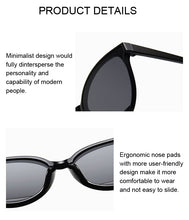 Load image into Gallery viewer, New Classic Oval Red Women Sunglasses Female Vintage Luxury Plastic Brand Designer Cat Eye Sun Glasses UV400 Fashion