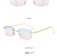 Load image into Gallery viewer, Rimless Sunglasses Women Small Frame Square Sun Glasses Women Luxury Brand Designer Sunglasses for Women Gafas De Sol