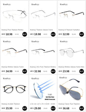 Load image into Gallery viewer, Krasivyy Vintage Round Rimless Glasses Frame Women B Titanium Myopia Optical Prescription Eyeglasses Men New Screwless Eyewear