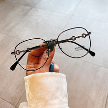 Load image into Gallery viewer, 2022 New Fashion Brand Clear Lens Round Anti-blue Light Eyeglasses For Women Tetro Elegant Computer Myopia Glasses Gold Leopard