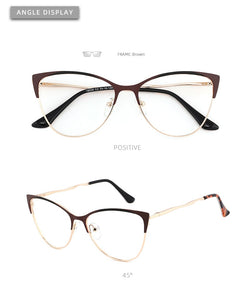 Cat Eye Women's Computer Glasses Female Eyeglasses Frames For Women Spectacles Ladies Round Decorative Prescription Glasses NEW