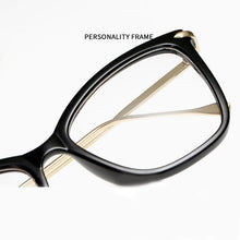 Load image into Gallery viewer, Cat Eye Glasses Frames Women Metal Goggles Transparent Glsses Frame For Female Big Frame Eyeglasses Clear Lens Eye Glasses