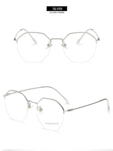 Load image into Gallery viewer, Vintage Polygon Optical Frame Women Anti Blue Ray Computer Glasses Metal Eyeglasses Frames for Ladies