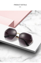 Load image into Gallery viewer, 2022 New Fashion Brand Design Vintage Rimless Pilot Sunglasses Women Men Retro Cutting Lens Gradient Sun Glasses Female UV400
