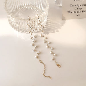 Fashion Beaded Pearl Necklace Women Cute Gold silver color Double Layer Chain Pendant Choker Korean Jewelry 2020 wholesale