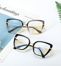 Carica l&#39;immagine nel visualizzatore di Gallery, 48262 Cat Eye TR90 Montature per occhiali anti blu Occhiali da donna per computer moda ottica 