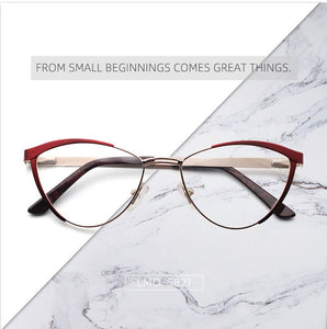 Decorative Eyeglasses Frame For Women Fake Glasses Women Retro Fashion Cat Eye Optical Prescription Glasses For Myopia