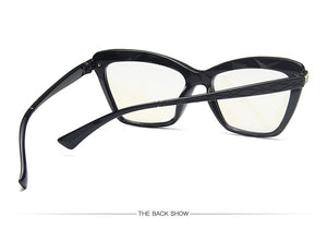 Women Cat Eye Anti Blue Light Glasses  Trending Cateye Black Frame Blue Light Blocking Computer Female Eyeglasses