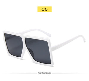 New Square Sunglasses Women Sun Glasses Female Eyewear Eyeglasses Plastic Frame Clear Lens UV400 Shade Fashion Driving