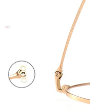 Load image into Gallery viewer, Pure Titanium Frame Glasses Full Rim Eye Glasses Women Style Spring Hinges Round Spectacles and Nearsighted Eyewear