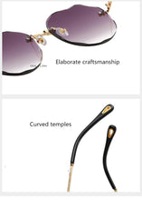 Load image into Gallery viewer, Oulylan Rimless Sunglasses Women Luxury Trimming Gradient Shades Sun Glasses Ladies Vintage Framless Eyewear UV400