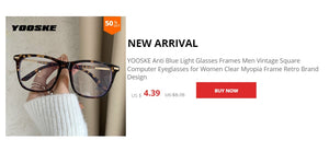 Transparent Glasses Frames Women Retro Oversized Optical  Eyeglasses Female Fashion Irregular Metal Myopia Frame