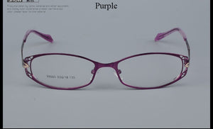 BCLEAR Women Prescription Optical Eyeglasses Frames with Golden Hollow Out Eyeglasses Frame With Flower Female Spectacle Eyewear