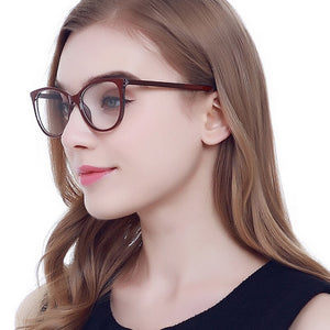 Protect Eyesight Anti Blue Light Glasses Frame Ladies Look At Phone Eyewear Blocking Glare Computer Glasses Women Cat eye