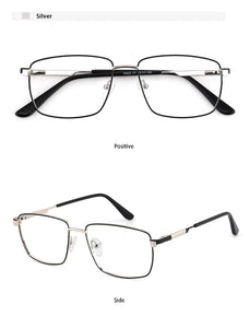 Retro Square Optical Men Prescription Eyewear Without Diopter Spectacle Frames Women‘s Vintage Glasses Stylish Eyeglass Metal