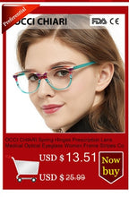 Load image into Gallery viewer, OCCI CHIAR Cat Eye Blue Light Glasses Frame Women Computer Glasses Decorative Myopia Prescription Eyeglasses Frames Fake Eyewear