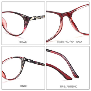Fashion Women Cat Eye Glasses Frame Ultralight Plastic TR90 Female Myopia Prescription Spectacles Frames MD1835