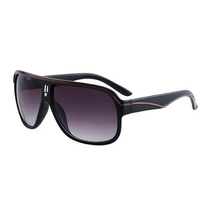 Retro Reflective Metal PC Women Fashion Square Large Frame Colorful Sports Sunglasses Men Versatile Big Motion Sunglasses
