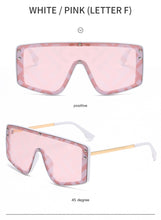 Load image into Gallery viewer, Oversized butterfly Sunglasses Women 2022 Luxury Brand Fashion Flat Red Black Clear Lens One Piece Men Gafas Shade Mirror UV400
