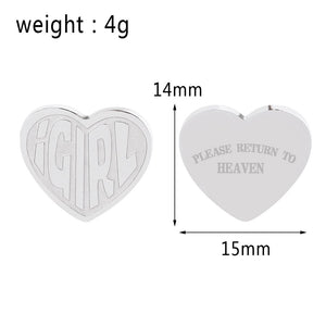 100% Stainless Steel Female Symbol Internet Girl She Devil Igirl Choker Necklace for Women Heavy Gothic Streetwear Chain Jewelry