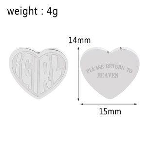 100% Stainless Steel Female Symbol Internet Girl She Devil Igirl Choker Necklace for Women Heavy Gothic Streetwear Chain Jewelry