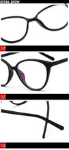 Carica l&#39;immagine nel visualizzatore di Gallery, Women Spectacle Glass frame Anti Blu Rays Blue Light Blocking Female clear lens Girls nerd black red optical eyeglasses frame