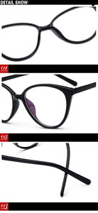 Women Spectacle Glass frame Anti Blu Rays Blue Light Blocking Female clear lens Girls nerd black red optical eyeglasses frame