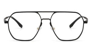Gmei Optical Pilot Retro Aluminum Magnesium Men Glasses Frame With Spring Hinges Brand Designer Square Spectacles Frames GF9003