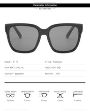 Load image into Gallery viewer, New Fashion Square Sunglasses Women Brand Designer Luxury Big Shades Retro Sun Glasses UV400