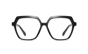 Plastic Titanium Glasses Frames Polygon Anti Blue Men Women Optical Fashion Computer Glasses