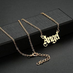 High Quality 2020 New Fashion Jewelry Gold Babygirl Letter Necklace Name Pendants Lovely Gift for the Mom