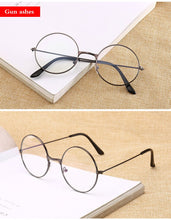 Load image into Gallery viewer, Vintage Round Metal Frame  Personality College Style Clear Lens Eye Glasses Frames blue-light eye protection mobile phone game