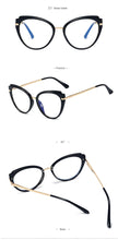 Load image into Gallery viewer, Unusual Cat Eye Optical Blue Light Glasses Frames For Women Computer Gaming Decorative Eyeglasses Women&#39;s Prescription Glasses