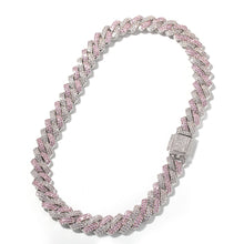 Carica l&#39;immagine nel visualizzatore di Gallery, 13mm 2Row Zircon Miami Cuban Link Necklace Accept custom color Luxury Copper Micro Paved CZ Cuban Chain 16/18/20/22/24inch