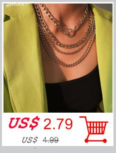 Carica l&#39;immagine nel visualizzatore di Gallery, Punk Unique Imitation Pearl Chain Necklace for Women Wedding Steampunk 2020 Gothic Twisted Chunky Thick Choker Necklace Jewelry