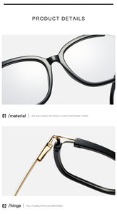Eyeglasses Square glasses woman  fashion Clear lens Optical glasses frame women Metal Legs female oculos