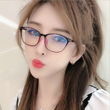 Load image into Gallery viewer, Plastic Vintage Eyeglasses Oval Myopia Blue Light Glasses Clear optical Computer Women Men Anti Blue Ray Glasses Frame