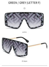 Load image into Gallery viewer, Oversized butterfly Sunglasses Women 2022 Luxury Brand Fashion Flat Red Black Clear Lens One Piece Men Gafas Shade Mirror UV400