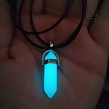 Load image into Gallery viewer, Luminous Glowing Arrow Pendant Necklace Knight Spear Necklace Glow In The Dark Pike Necklace for Women Men Halloween Gift