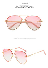 Load image into Gallery viewer, Brand Design 2022 Fashion Women Small Bee Sunglasses Colourful Rivet Glasses Female Male Outdoor Traveling Eyeglasses UV400