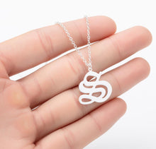 Load image into Gallery viewer, Stainless Steel Gold Color Chain Special Designed Initials Necklace A/B/C/D/E/F Custom Letter Necklace for Women