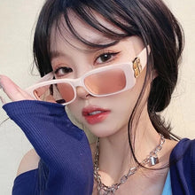 Load image into Gallery viewer, Cool B Logo Rectangle Sunglasses Women Fashion 2022 Brand Designer Color Gradient Lens Sun Glasses Party Beach Glasses UV400
