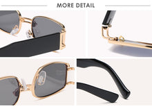 Load image into Gallery viewer, Rectangle Sunglasses Women Hip Hop Steampunk Sun Glasses Punk Metal Iron Hoop Square Eyeglasses UV400 Oculos