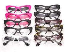 Carica l&#39;immagine nel visualizzatore di Gallery, Retro Women Half Frame Cat Eye Glasses Frames Fashion Optical Frame