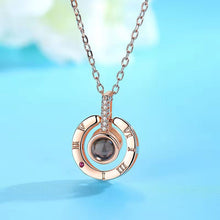 Load image into Gallery viewer, 100 Languages Love Necklace Heart Pendant Wedding Romantic I Love You Projection Necklace for Women Girl Friend Ladies Gifts