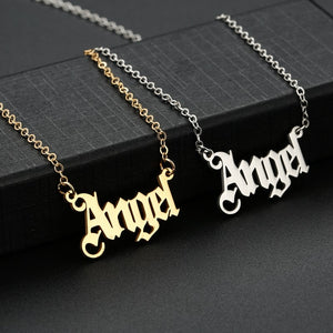 High Quality 2020 New Fashion Jewelry Gold Babygirl Letter Necklace Name Pendants Lovely Gift for the Mom