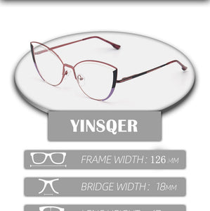 Clear Cat Eye Glasses Frame Women's Glasses Fake Prescription Round Glasses Female Myopia Eye Glasses For Beauty For PC