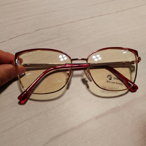 2022 Metal Square Anti-blue Glasses Frame Women Vintage Transparent Eyeglasses Female Spectacles Oculos Feminino