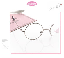 Load image into Gallery viewer, Lolita retro half-frame gear monocle student secondary element personalized glasses